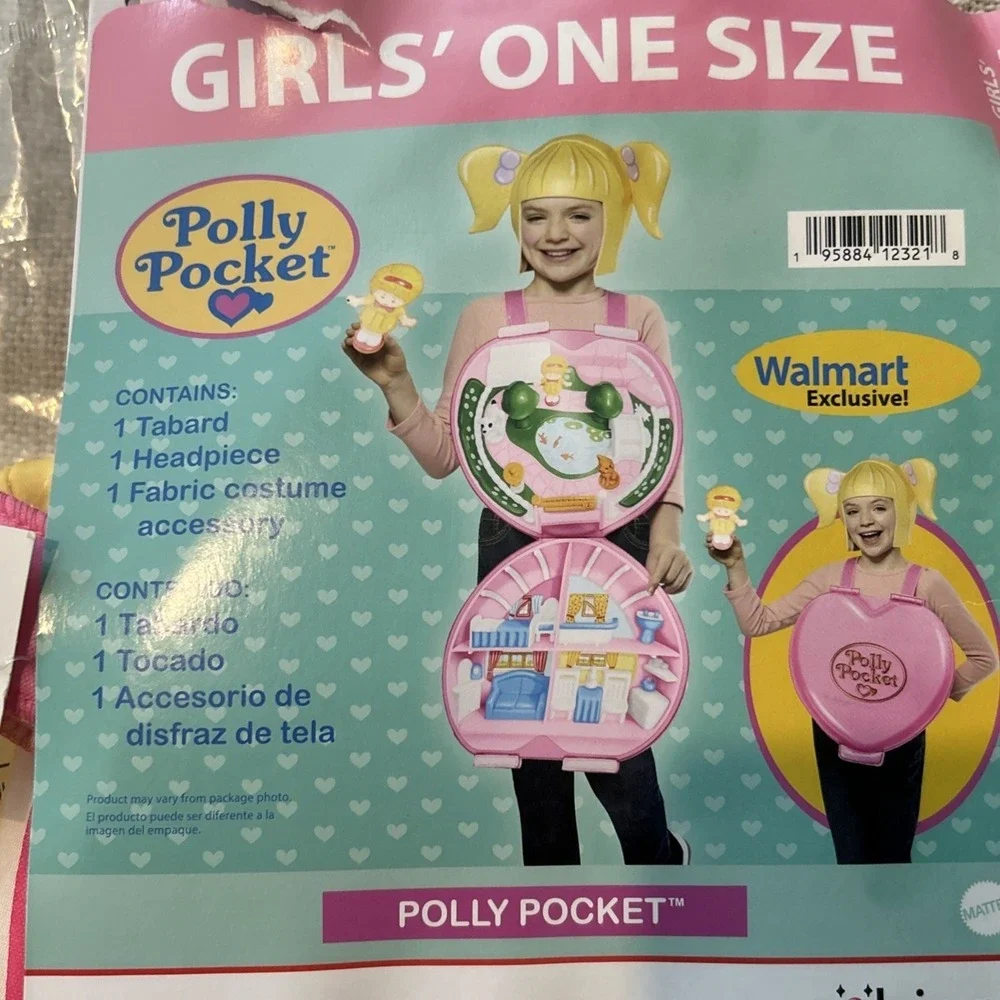 Vintage Polly Pocket Halloween Costume Girl Kids One Size New In Package